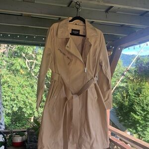 GUESS Women's Beige Trench Coat
